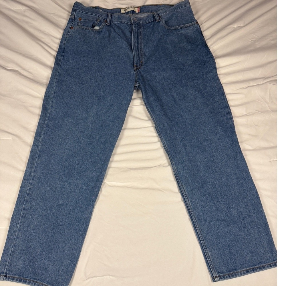 Levis 550 Relaxed Fit Mens‎ Jeans 42x30 Medium Wash Blue Denim Tapered Leg